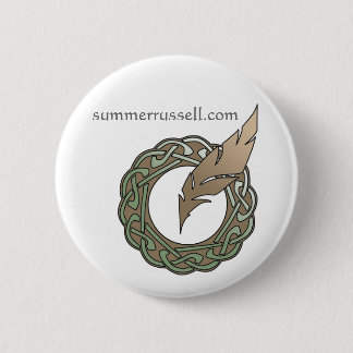 Badge Rond 5 Cm Goupille de plume d'oiseau chanteur - conception
