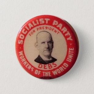 Badge Rond 5 Cm Goupille de reproduction d'Eugene Debs