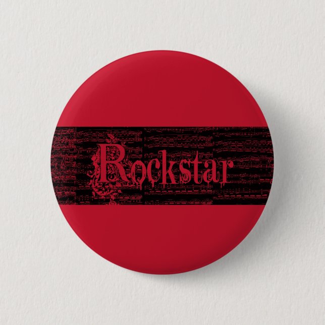 Badge Rond 5 Cm Goupille de rojo de Rockstar (Devant)