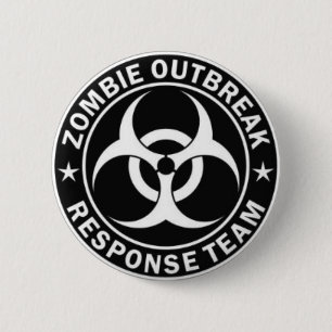 Badge Rond 5 Cm goupille d'équipe de manifestation de zombi