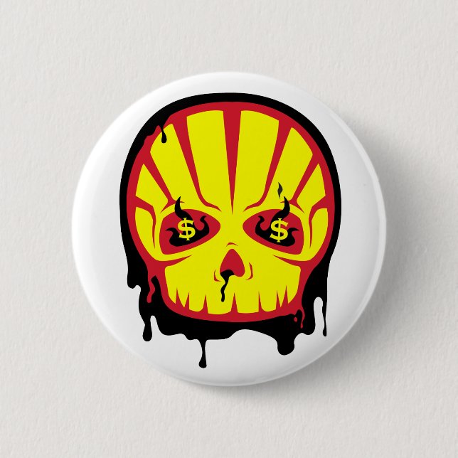 Badge Rond 5 Cm Goupille du boycott $hell (Devant)