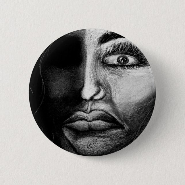 Badge Rond 5 Cm Goupille en détresse de talent (Devant)