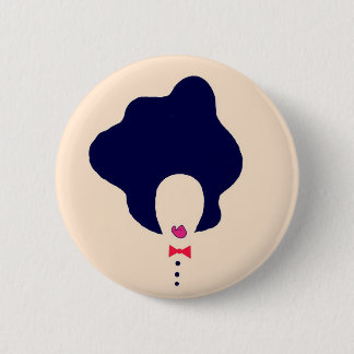 Badge Rond 5 Cm goupille naturelle d'art de cheveux