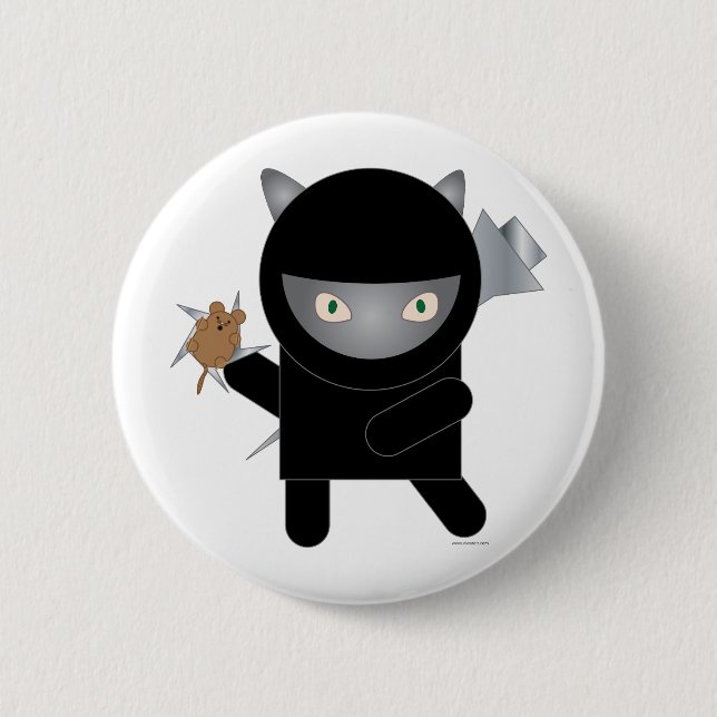 Badge Rond 5 Cm goupille ninja (Devant)