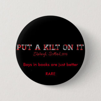 Badge Rond 5 Cm goupille, RARE16, kilt, ami de livre