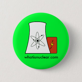 Badge Rond 5 Cm goupille verte de Whatisnuclear.com