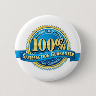 Badge Rond 5 Cm Goupilles de bouton de garantie de satisfaction