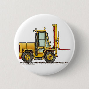 Badge Rond 5 Cm Goupilles de construction de chariot élévateur