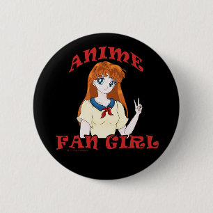 Badge Rond 5 Cm Goupilles et boutons de fille de fan d'Anime