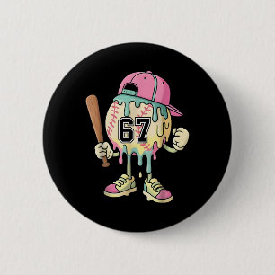 Badge Rond 5 Cm Goutte de glace Bysebyll 67 garçons et filles Bytt
