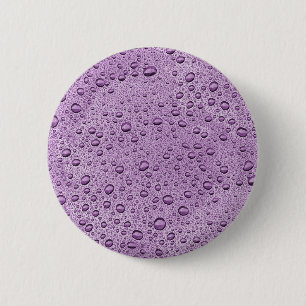 Badge Rond 5 Cm gouttelettes d'eau violette