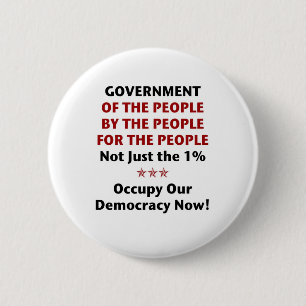 Badge Rond 5 Cm Gouvernement Du Peuple