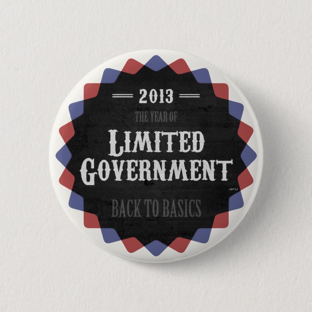 Badge Rond 5 Cm Gouvernement limité 2013 (Devant)