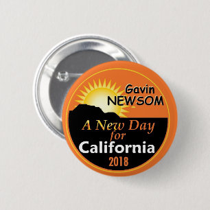 Badge Rond 5 Cm Gouverneur 2018 de Gavin NEWSOM