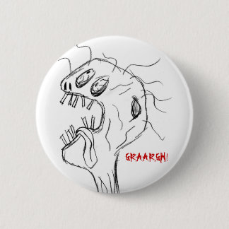 Badge Rond 5 Cm GRAARGH !  Zombi