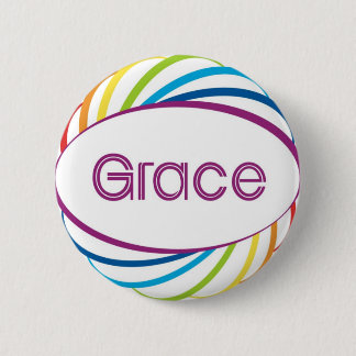 Badge Rond 5 Cm Grâce