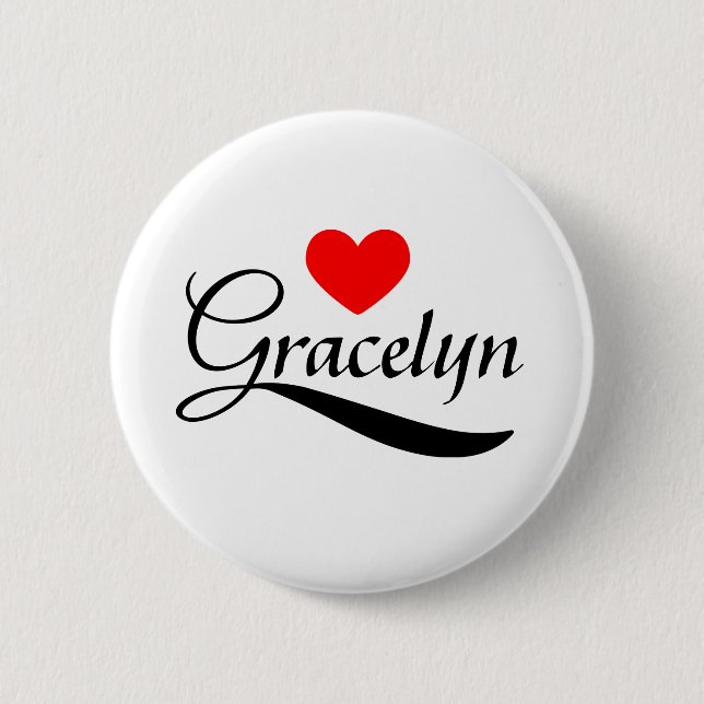 Badge Rond 5 Cm Gracelyn (Devant)