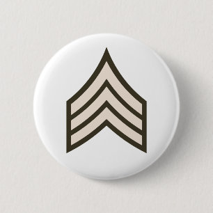 Badge Rond 5 Cm grade de sergent de l'armée