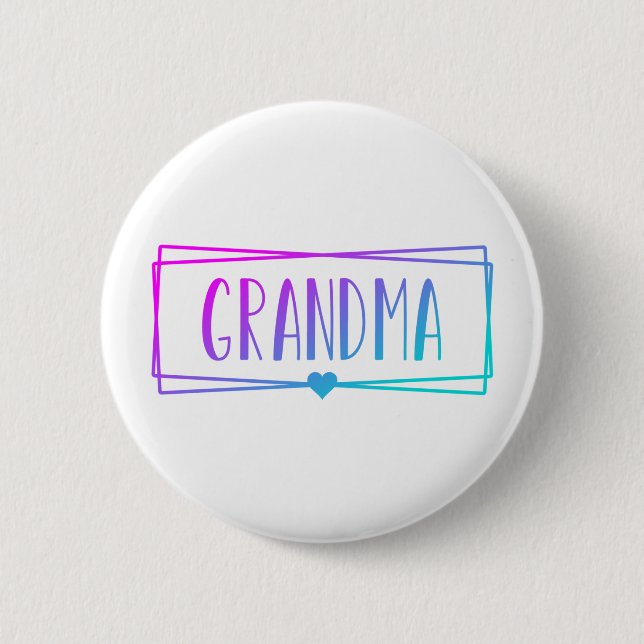 Badge Rond 5 Cm Gradient Grandma Gigi Grandmother gifts (Devant)