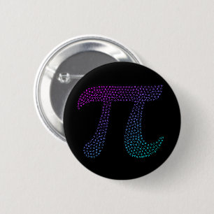 Badge Rond 5 Cm Gradient Happy Pi Day Math