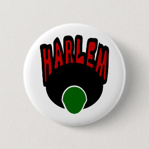 Badge Rond 5 Cm Graffiti de Harlem avec le visage et le grand