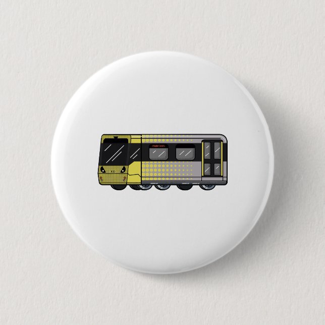 Badge Rond 5 Cm Graffiti de la Grande Manchester Metrolink (Devant)
