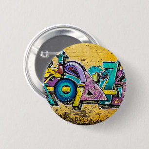 Badge Rond 5 Cm Graffiti, Grundarfjordur, Islande