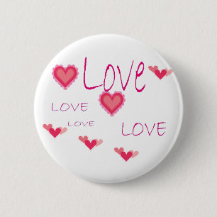 BADGE ROND 5 CM GRAFFITI ROMANTIQUE