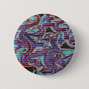 Badge Rond 5 Cm Graffiti violet sur Shutter