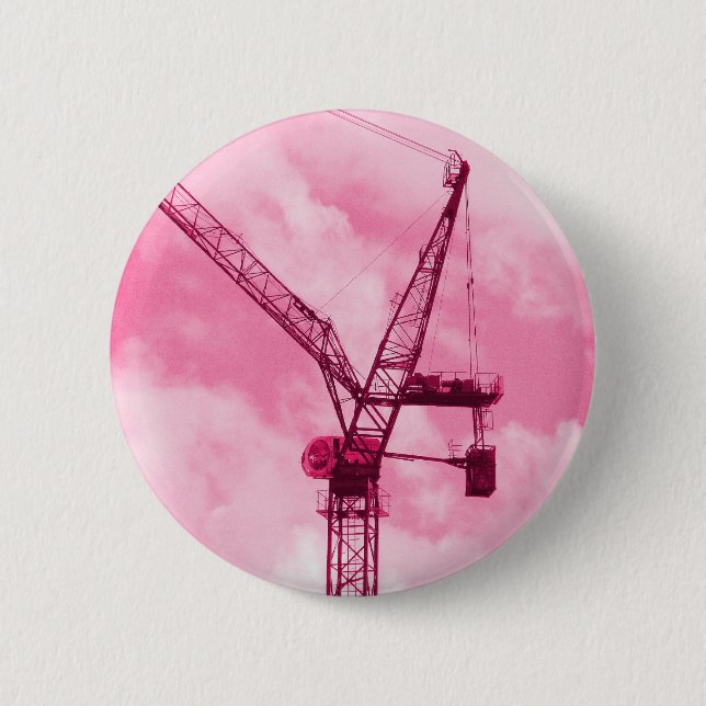 Badge Rond 5 Cm Graine rose (Devant)