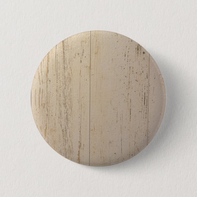 Badge Rond 5 Cm Grains de bois texturés blancs blanchis (Devant)