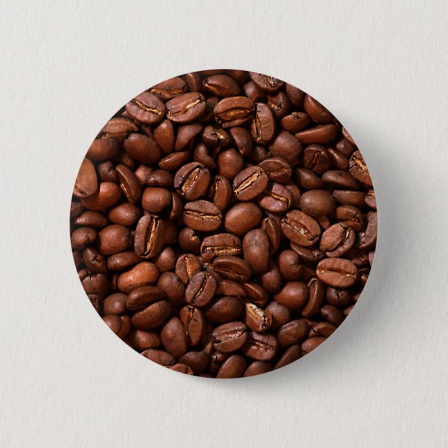 Badge Rond 5 Cm Grains de café (Devant)