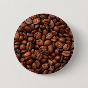Badge Rond 5 Cm Grains de café