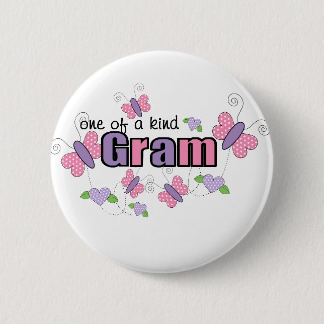 Badge Rond 5 Cm Gram Unique (Devant)