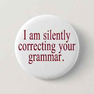 Badge Rond 5 Cm Grammaire