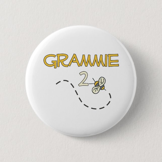 Badge Rond 5 Cm Grammie 2 Bee (Devant)