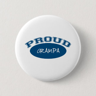 Badge Rond 5 Cm Grampa fier (bleu)