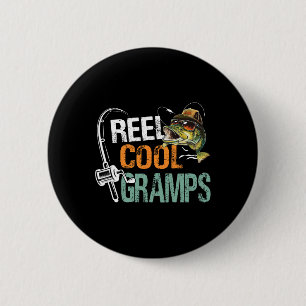 Badge Rond 5 Cm Grampes Cool de bobine Grampes de pêche Anniversai