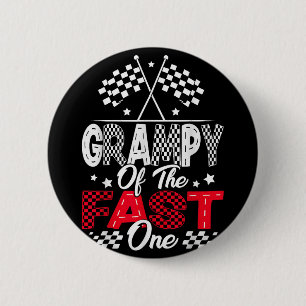 Badge Rond 5 Cm Grampy Du Fast One Premier Anniversaire Voiture De