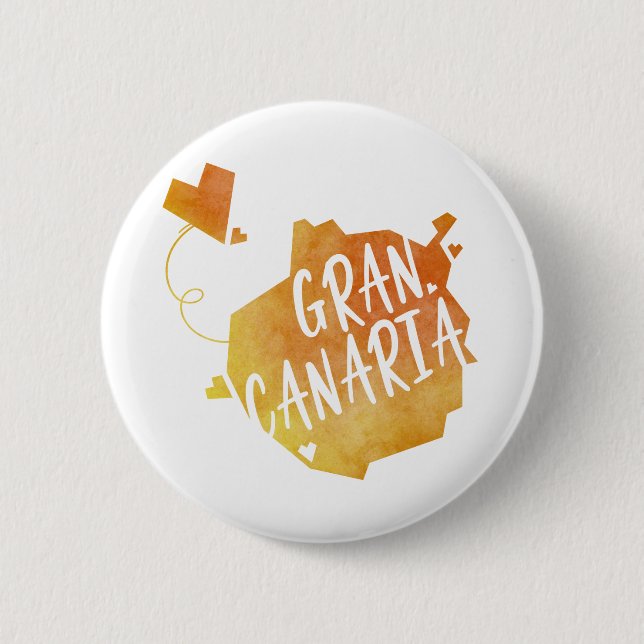 Badge Rond 5 Cm Gran Canaria (Devant)