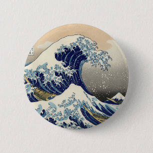 Badge Rond 5 Cm Grand bouton de vague