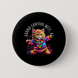 Badge Rond 5 Cm Grand Canyon West Arizona Dancing Chat Kit coloré