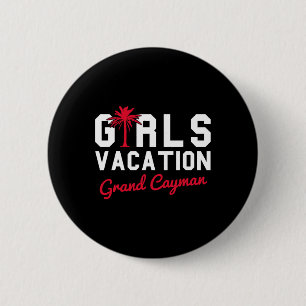 Badge Rond 5 Cm Grand Cayman Vacances pour filles