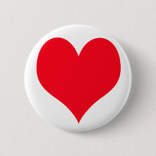 Badge Rond 5 Cm Grand coeur d'amour