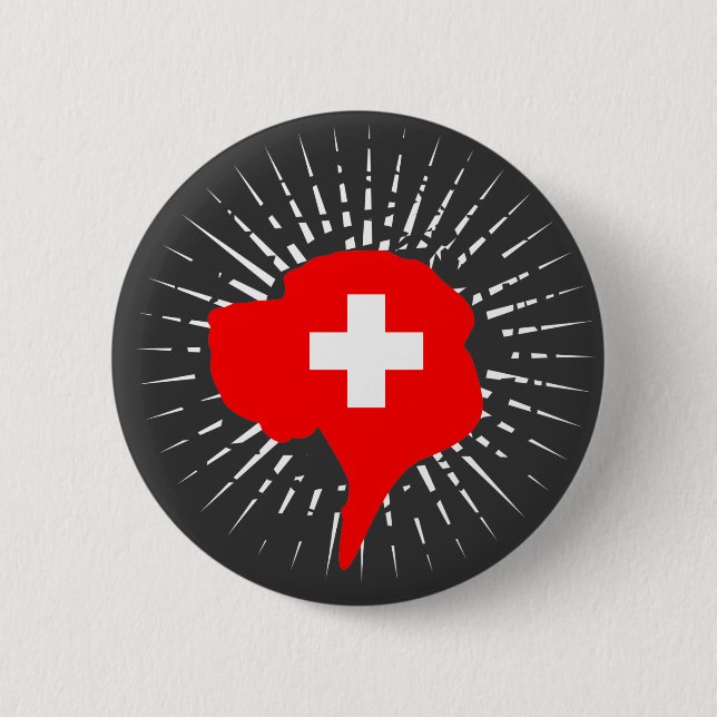 Badge Rond 5 Cm Grand Danois Suisse (Devant)