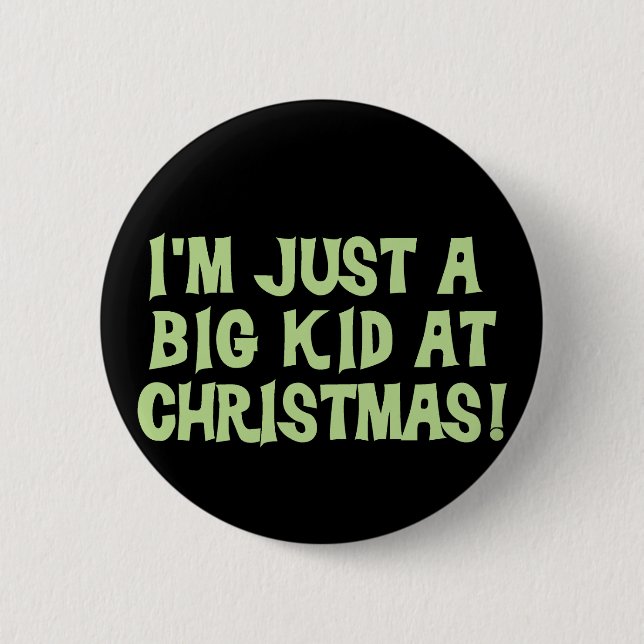 Badge Rond 5 Cm Grand enfant aux T-shirts et aux cadeaux de Noël (Devant)