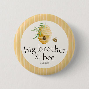 Badge Rond 5 Cm Grand frère pour l'essaimage de bébé Fête de bébé
