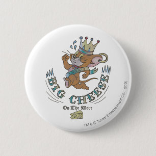 Badge Rond 5 Cm Grand Fromage Jerry Sur La Lune 2