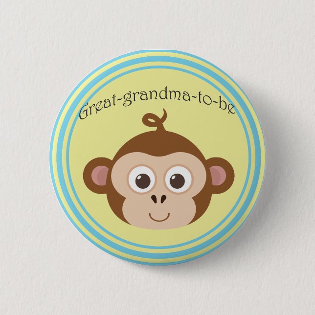 Badge Rond 5 Cm Grand-grand-maman-à-est le bouton (Devant)