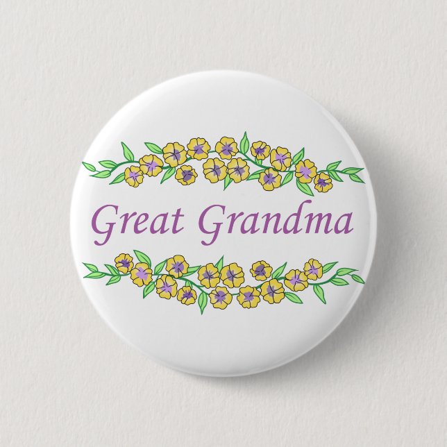 Badge Rond 5 Cm Grand grand-mère (Devant)